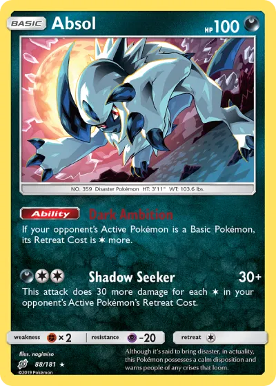 Absol 88/181 Rare Holo from Team Up