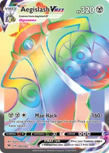Aegislash VMAX 190/185 Rainbow Rare from Vivid Voltage