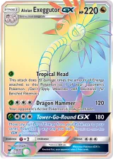 Alolan Exeggutor-GX 118/111 Rainbow Rare from Crimson Invasion