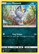 Alolan Meowth 78/149 Common from Sun & Moon Base