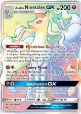 Alolan Ninetales-GX 225/214 Rainbow Rare from Lost Thunder