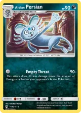 Alolan Persian 119/214 Rare from Lost Thunder
