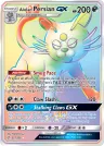 Alolan Persian-GX 257/236 Rainbow Rare from Cosmic Eclipse