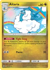 Altaria 40/70 Rare Holo from Dragon Majesty