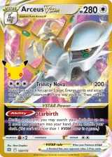 Arceus VSTAR 123/172 Holo Rare VSTAR from 30th Celebration