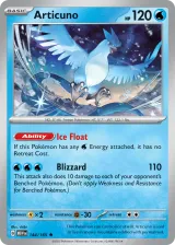 Articuno 144/165 Rare from 151