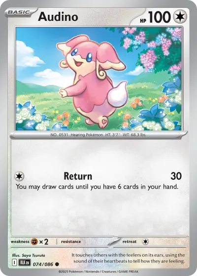 Audino 074/086 Common from Black Bolt