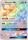 Blastoise-GX 218/214 Rainbow Rare from Unbroken Bonds