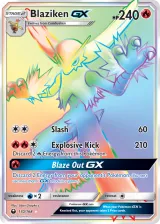 Blaziken-GX 170/168 Rainbow Rare from Celestial Storm