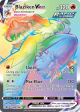 Blaziken VMAX 200/198 Rainbow Rare from Chilling Reign