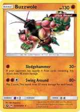 Buzzwole SV24/SV94 Shiny Rare from Hidden Fates