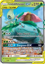 Celebi & Venusaur-GX 1/181 Rare Holo GX from Team Up