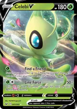 Celebi V 001/202 Rare Holo V from Sword & Shield Base