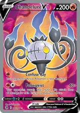 Chandelure V 247/264 Ultra Rare from Fusion Strike