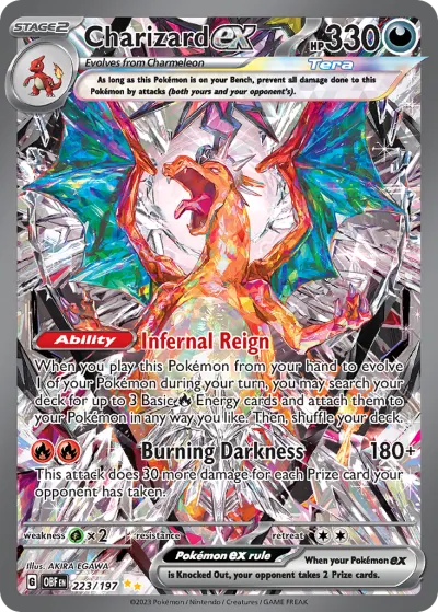 Charizard ex 223/197 Special Illustration Rare from Obsidian Flames