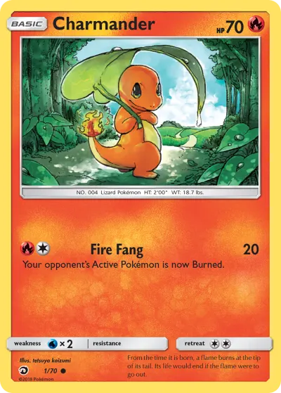 Charmander 1/70 Common from Dragon Majesty