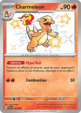 Charmeleon 110/091 Shiny Rare from Paldean Fates