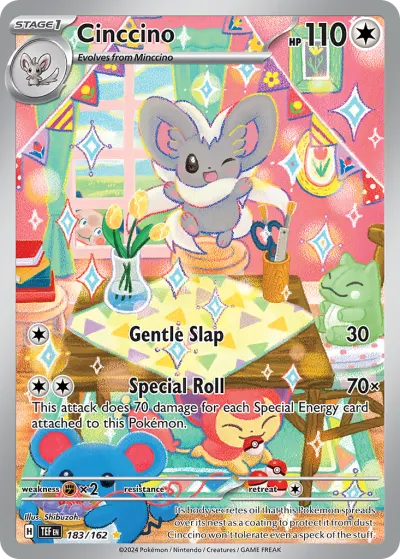 Cinccino 183/162 Illustration Rare from Temporal Forces