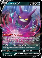Crobat V 104/189 Rare Holo V from Darkness Ablaze