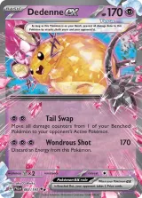 Dedenne ex 093/193 Double Rare from Paldea Evolved