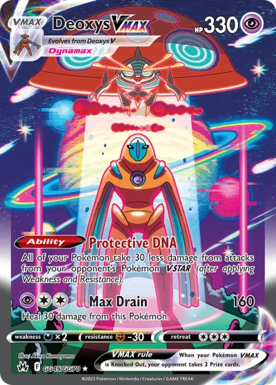 Deoxys VMAX GG45/GG70 Rare Holo VMAX from Crown Zenith