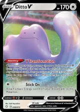 Ditto V 050/072 Rare Holo V from Shining Fates