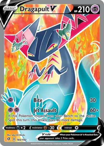 Dragapult V 183/192 Ultra Rare from Rebel Clash