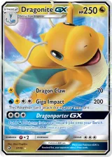 Dragonite-GX 37/70 Rare Holo GX from Dragon Majesty
