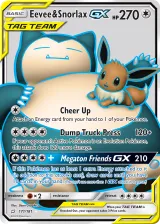 Eevee & Snorlax-GX 171/181 Ultra Rare from Team Up