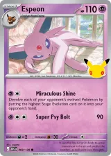 Espeon 069/128 Common from 30th Celebration