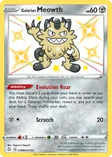 Galarian Meowth SV086/SV122 Shiny Rare from Shining Fates