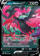 Galarian Moltres V 097/198 Rare Holo V from Chilling Reign