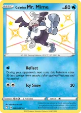 Galarian Mr. Mime SV020/SV122 Shiny Rare from Shining Fates