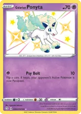 Galarian Ponyta SV047/SV122 Shiny Rare from Shining Fates