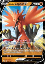 Galarian Zapdos V 080/198 Rare Holo V from Chilling Reign