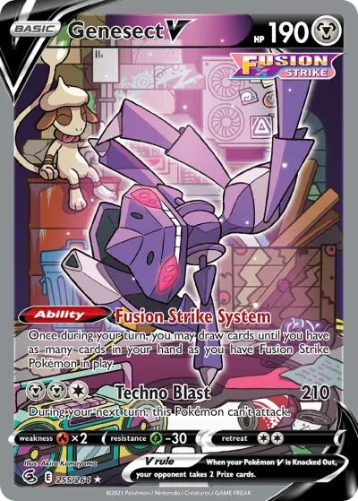 Genesect V 255/264 Ultra Rare from Fusion Strike