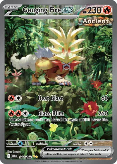Gouging Fire ex 204/162 Special Illustration Rare from Temporal Forces