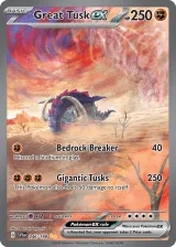 Great Tusk ex 246/198 Special Illustration Rare from Scarlet & Violet Base