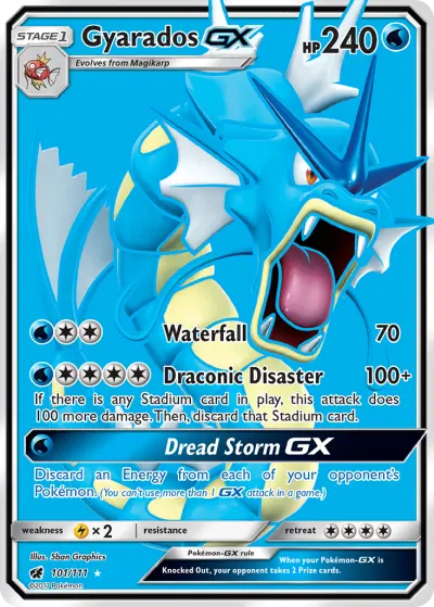 Gyarados-GX 101/111 Ultra Rare from Crimson Invasion