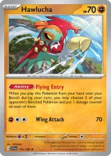 Hawlucha 118/198 Rare from Scarlet & Violet Base