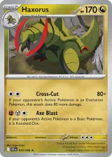 Haxorus 070/086 Rare from Black Bolt