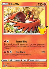 Ho-Oh 1/25 Rare from Celebrations
