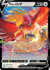Ho-Oh V 140/195 Rare Holo V from Silver Tempest