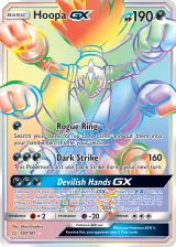 Hoopa-GX 187/181 Rainbow Rare from Team Up