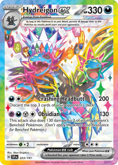 Hydreigon ex 223/191 Ultra Rare from Surging Sparks