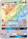 Incineroar-GX 147/145 Rainbow Rare from Guardians Rising