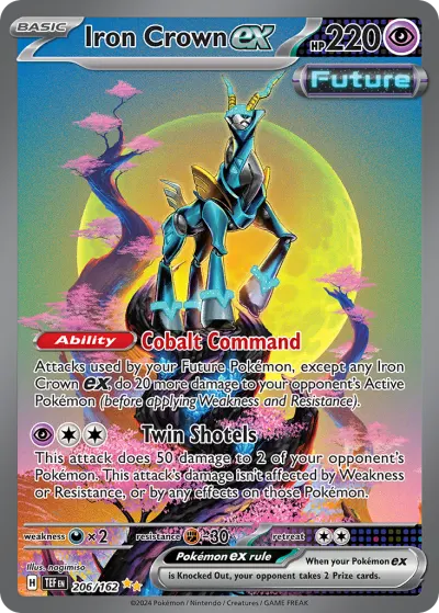 Iron Crown ex 206/162 Special Illustration Rare from Temporal Forces