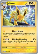 Jolteon 029/131 Rare from Prismatic Evolutions