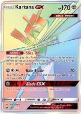 Kartana-GX 117/111 Rainbow Rare from Crimson Invasion