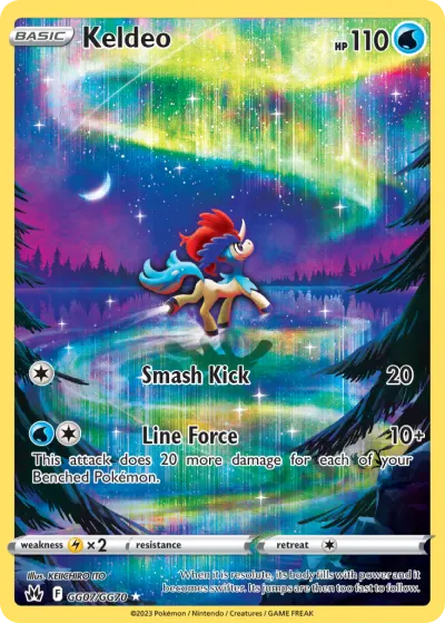 Keldeo GG07/GG70 Trainer Gallery Rare Holo from Crown Zenith
